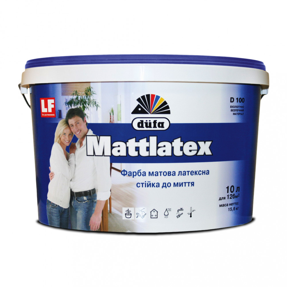 Фарба В/Е Dufa Mattlatex D100 1,4кг матова