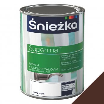 Фарба Sniezka емаль 0,8 л коричнева F535 RAL8016