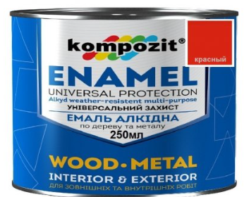 Емаль Композит ПФ-115 червона 0,25кг