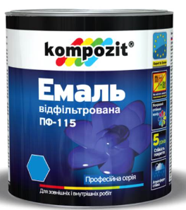 Емаль Композит ПФ-115 сніжно-біла матова 2,8кг