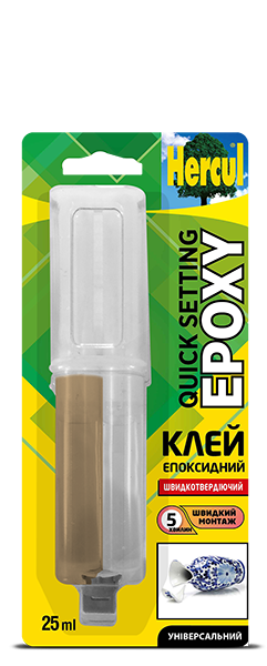 Клей Епоксидний для сталі STEEL EPOXY 25мл в шприці