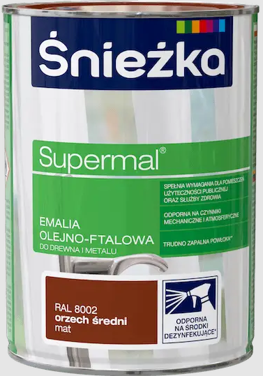 Фарба Sniezka емаль 0,8 л горіх середній