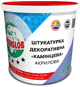Anserglob Штукатурка акрилова камінцева 1,5мм біла 25кг/відро