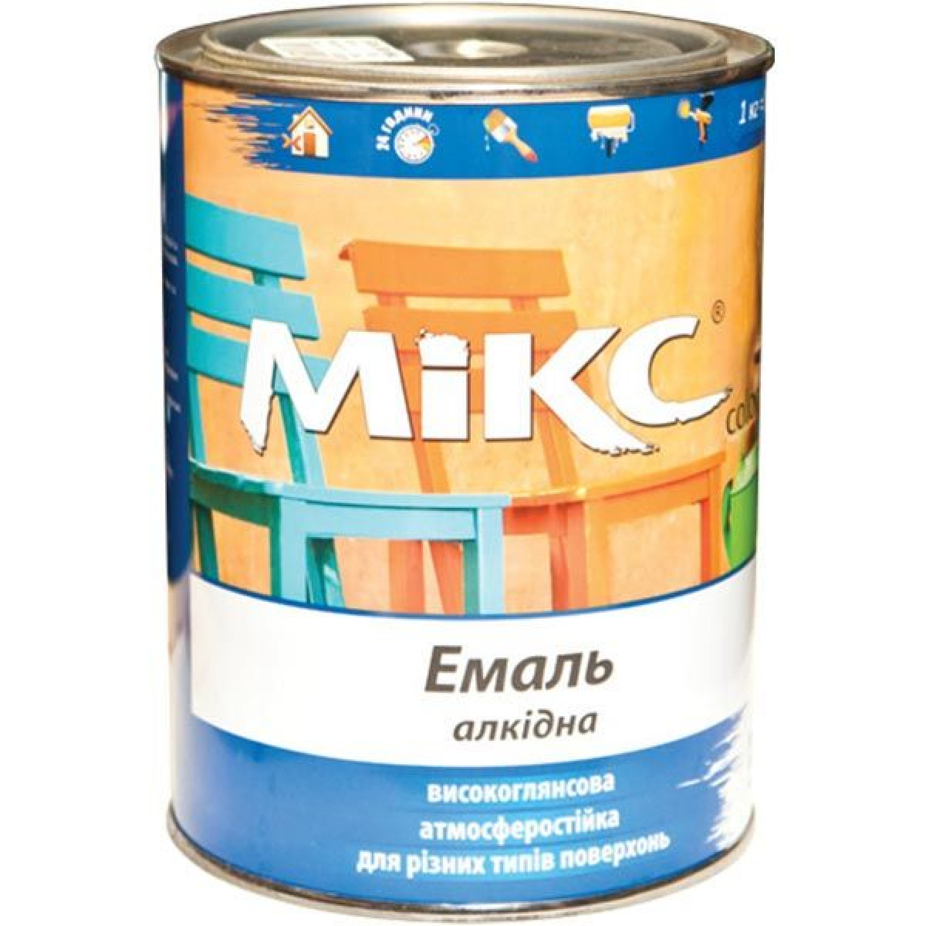 Емаль Мікс 0,6 кг срібляста