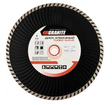 Диск алмазний TURBO WAVE 125*2,2 мм 22-24% 12200 об/хв GRANITE