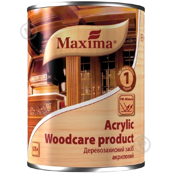 Деревозахист акрил Maxima 0,75 л безколірний