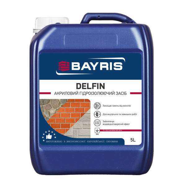 Байріс "Delfin" Засіб гідрофобізуючий акриловий 5л