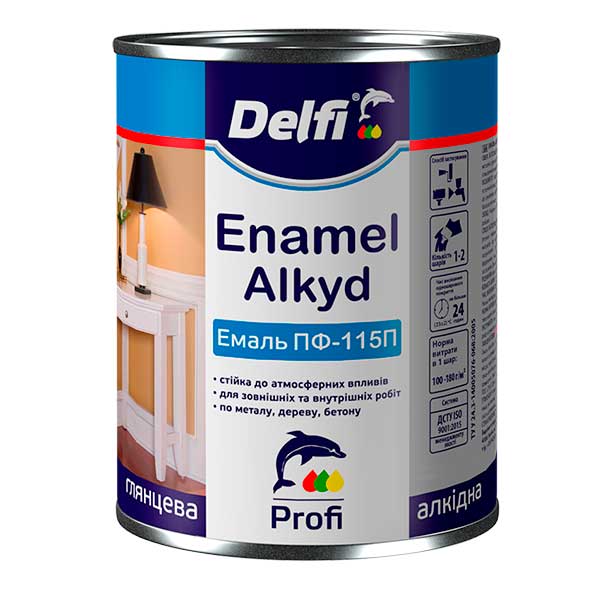 Емаль Delfi 2,8 кг світло-зелена 