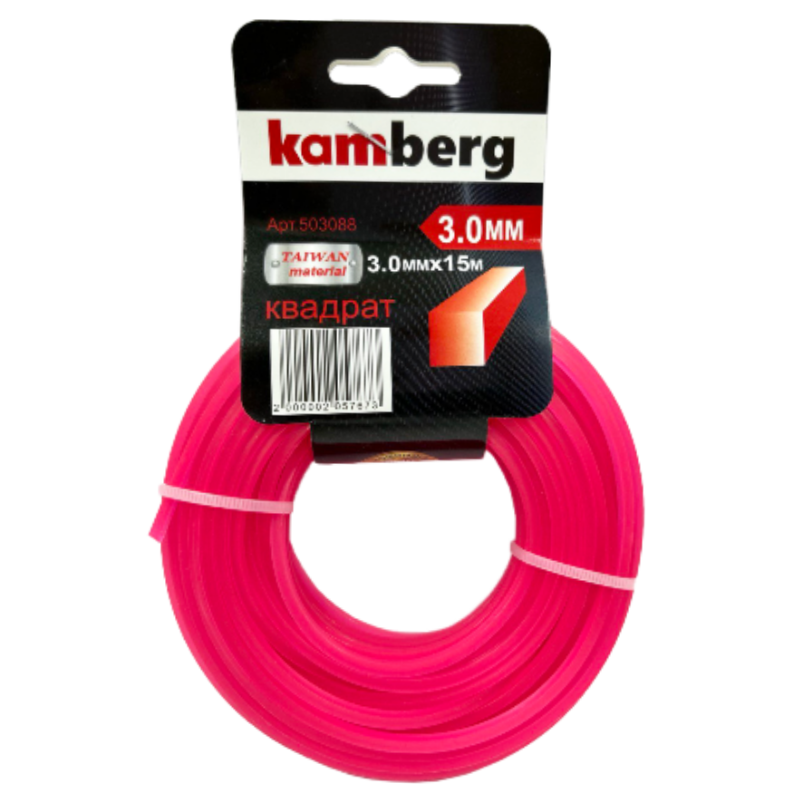 Леска косильна Д=3.0мм  спіраль Kamberg 370 м