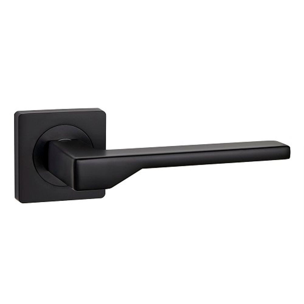 Ручка дверна на розетці KEDR Roz-06.120-AL-black мат
