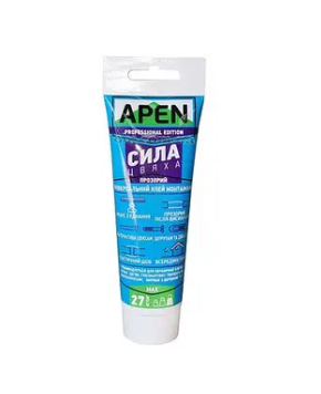 Клей APEN універс. "Сила цвяха" акрил білий 100мл