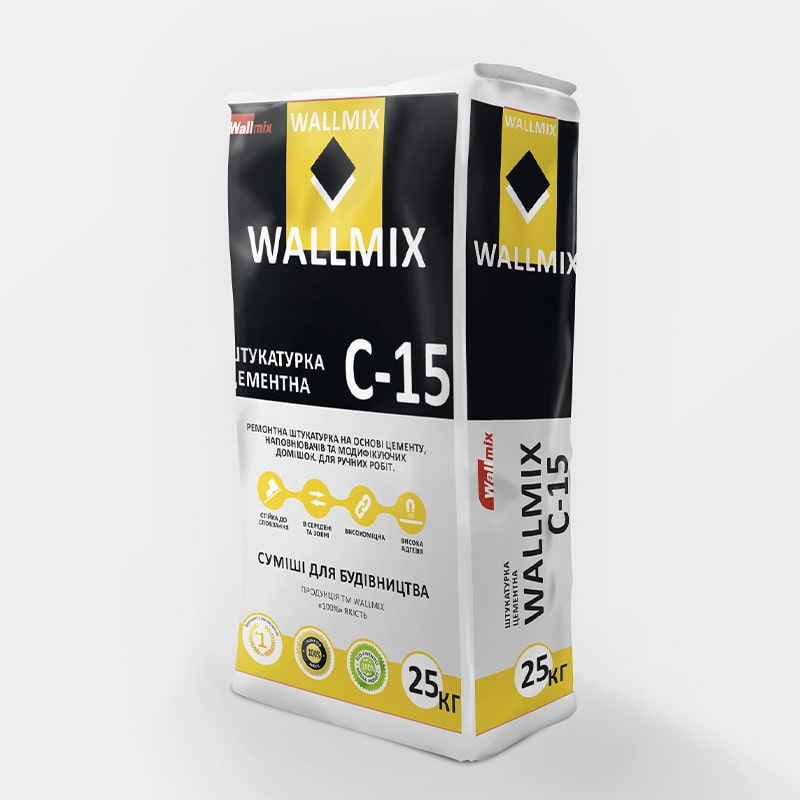 Штукатурка цементно-вапняна Wallmix С-15