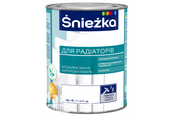 Фарба Sniezka акрилова 2,5л для радіаторів