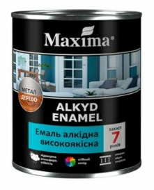 Емаль Maxima 0,7 кг темно-сіра