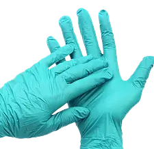 Рукавиці резинові  Ambul/Medlux/Igar/Hoff High Risk сині ХL 10 ціна за 1шт, — фото 2
