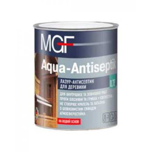 Лазурь-антисептик MGF Aqua-Antiseptik безбарвний 0,75 л