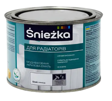 Фарба Sniezka акрилова 0,4л для радіаторів