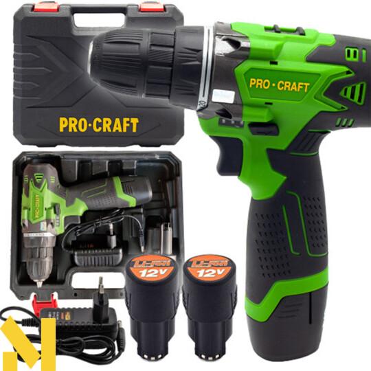 Шурупокрут акум. PRO CRAFT INDUSTRIAL PA-12Li (2 АКБ )
