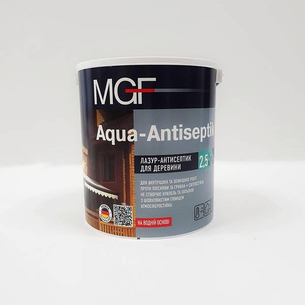 Лазурь-антисептик MGF Aqua-Antiseptik дуб 2,5 л