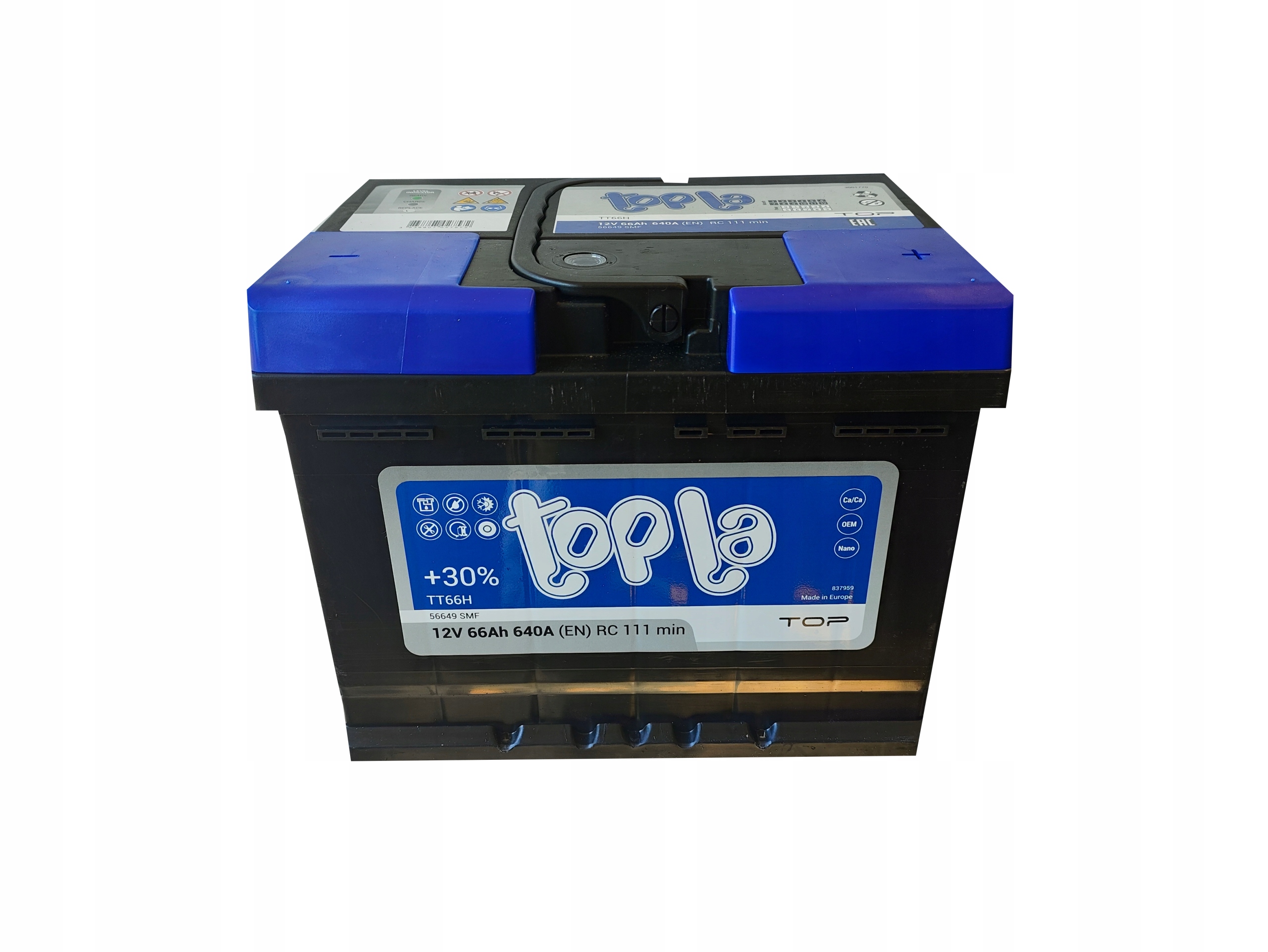 Акумулятор Top Lain Power 66Ah/12V 650-+ Evro