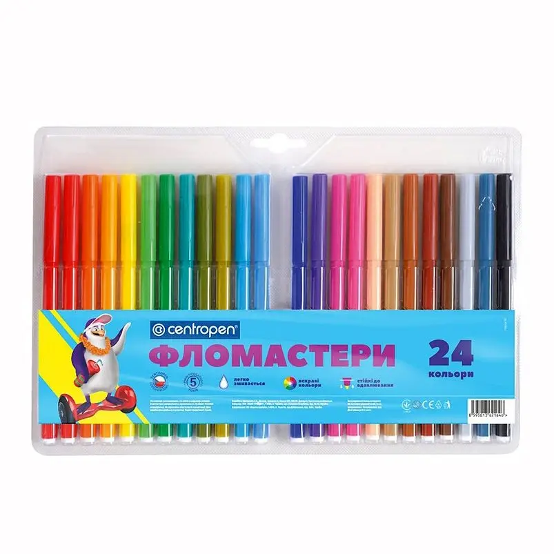 Фломастери "Centropen" на 24 кол.№7790