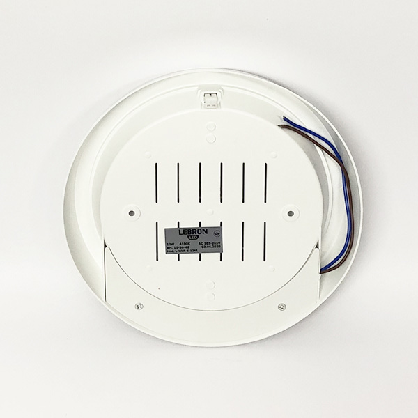 Світильник Lebron LED L-WLR-S, 12W, круглий, 4100K.1050LmСВЧ д.р — фото 3