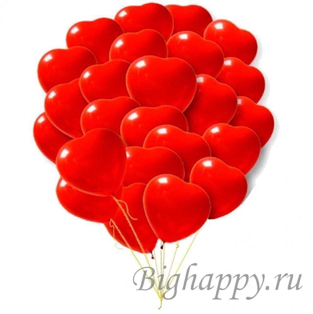 Надувний шарик 30 см, Сердечка