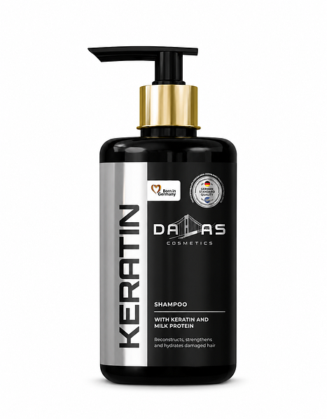Шампунь DALLAS Keratin+ з молочним протеїном, 1 л — фото 2