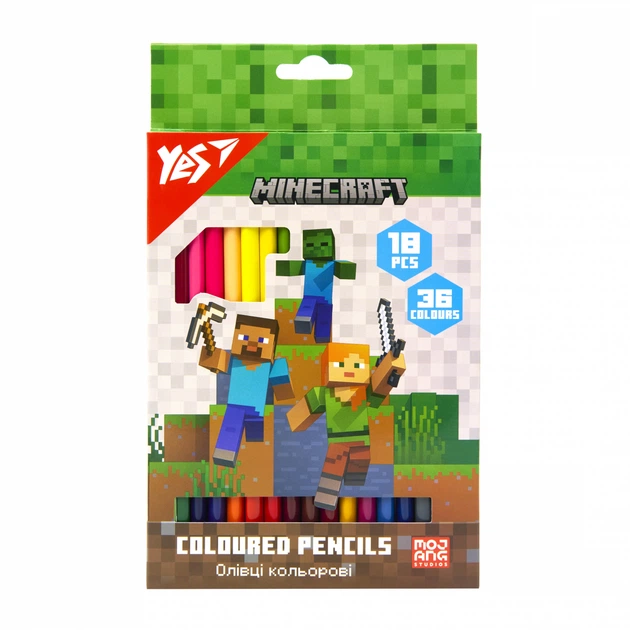 Олівці "YES" 36 кольор. 18шт