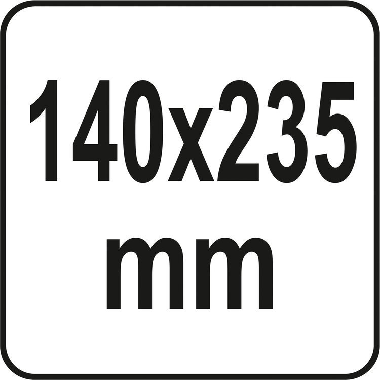 Щітка декоративна для штукатурок YATO 140*235 — фото 2