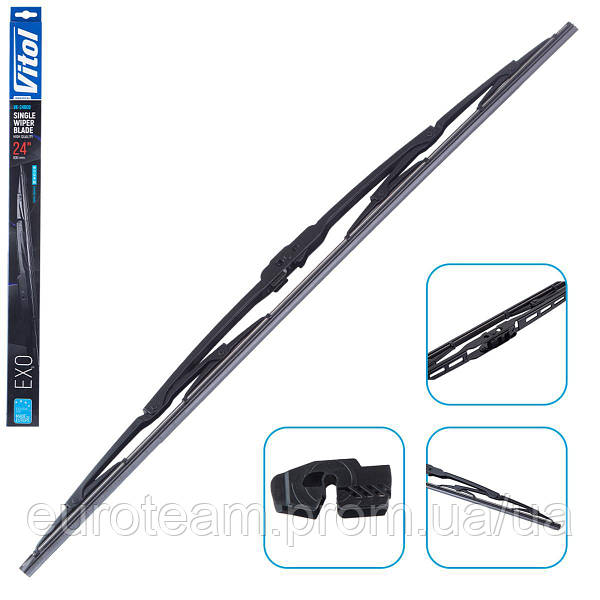 Щітка склоочисника каркасна VITOL EXO 24" (600 мм) — фото 3