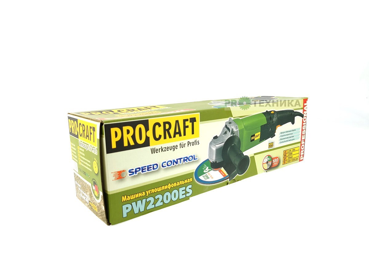 Кутошліфувальна машина Procraft PW2200ES 180 мм — фото 2