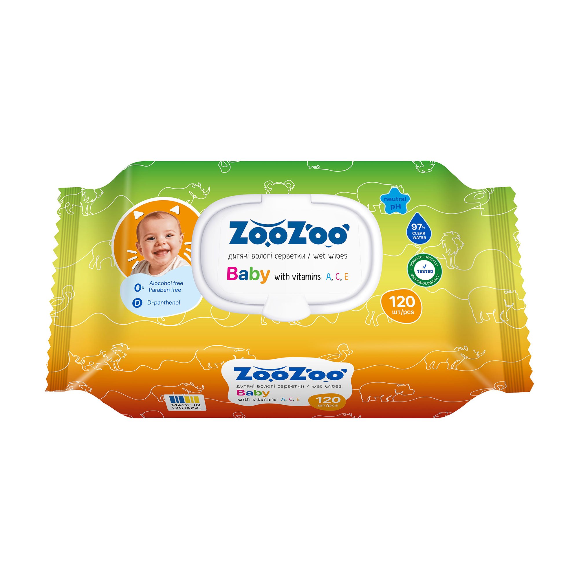 ZooZoo cерветки 100+50шт стол 24*23