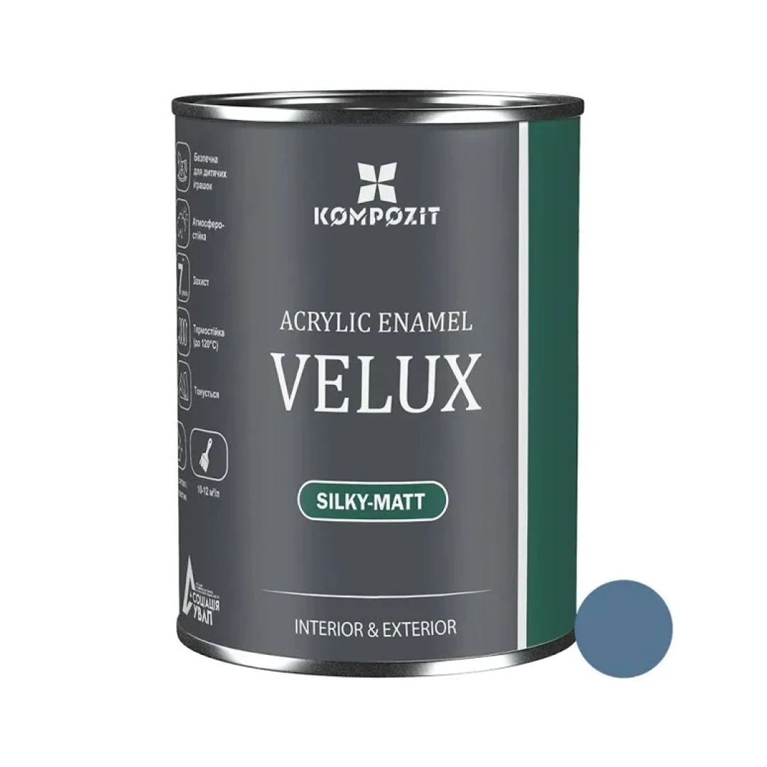 Фарба Композит Velux акрилова 125 Джинсовий шовк-мат 0,75л