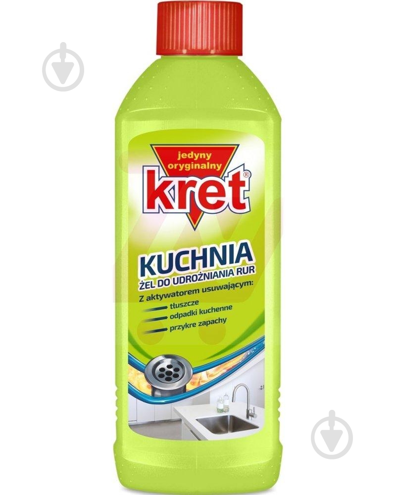 Kret гель для труб 500мл кухні