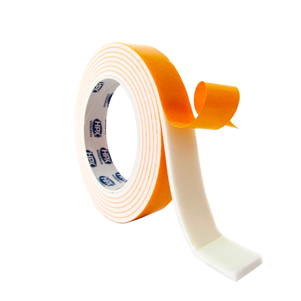 Двобічна стрічка піноподібна Сталь 19 mm x 5 m, синя