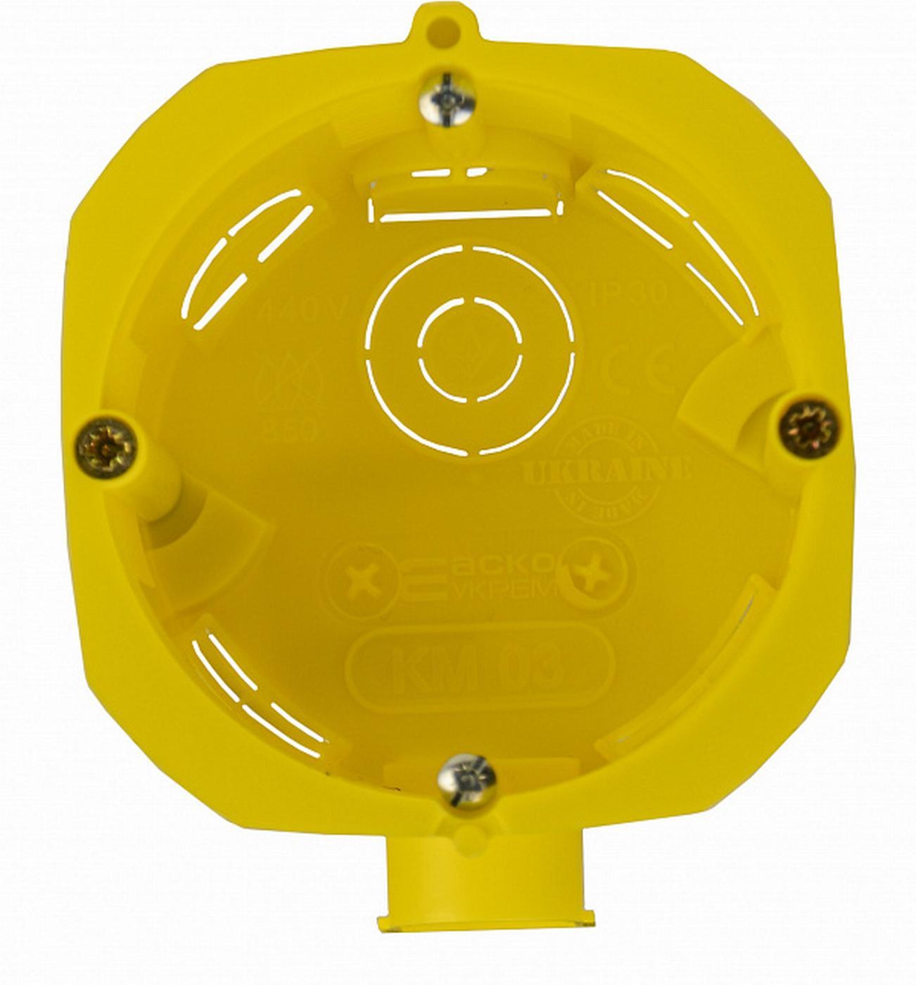 Коробка установча АСКО КМ 01 ᴓ 65 мм, бетон (уп. 100шт)