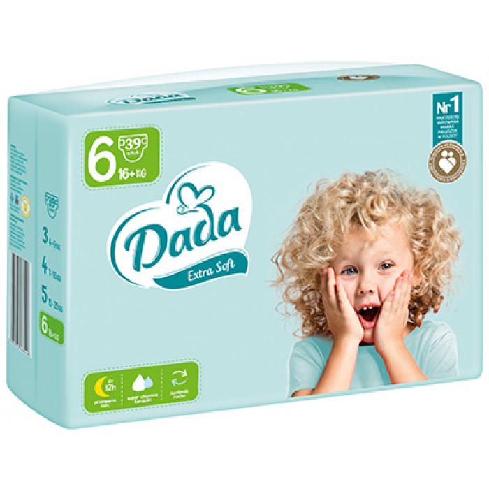 ДАДА памперс 6 Extra Soft 16+ кг