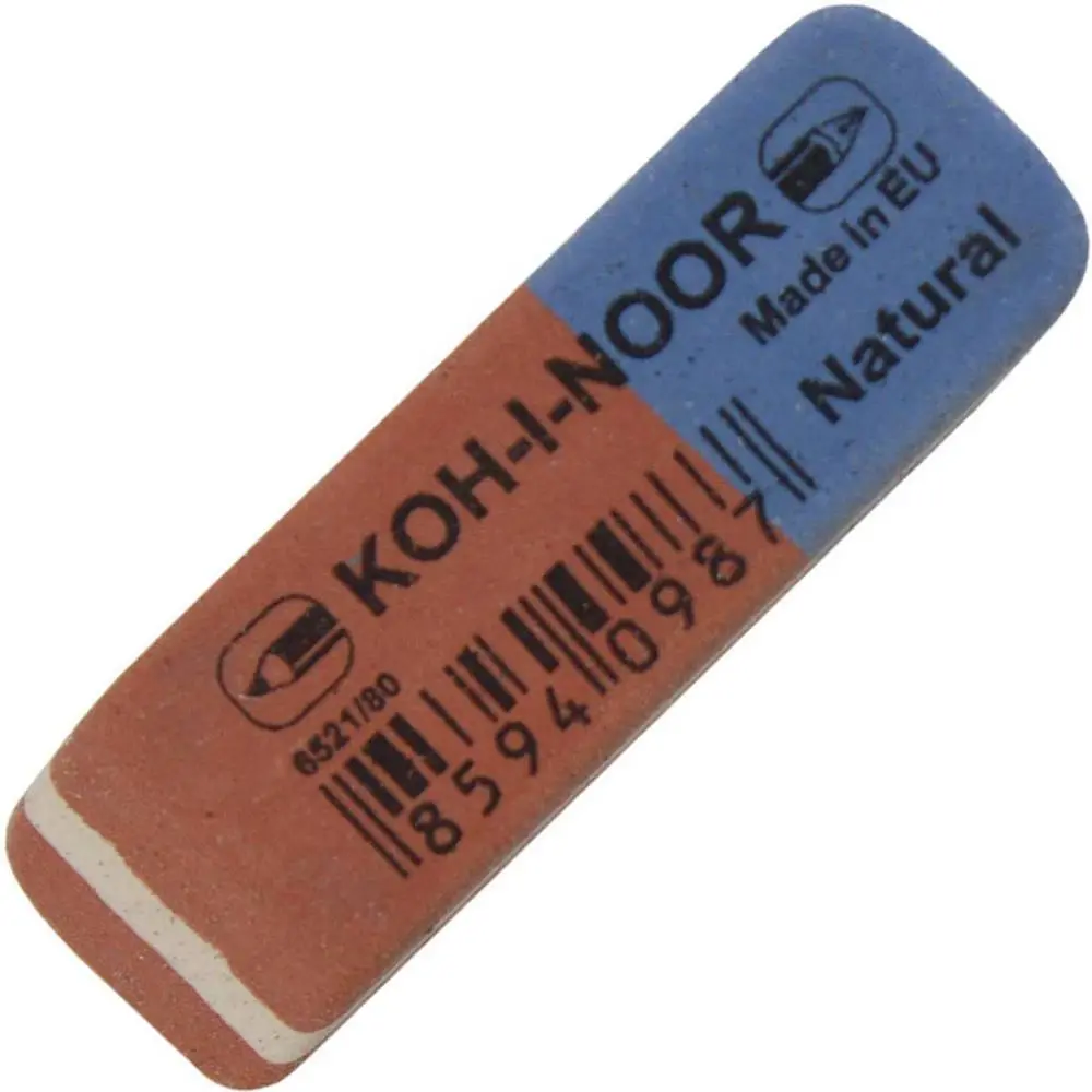 Гумка Koh-i-noor 6521/80, червона-синя