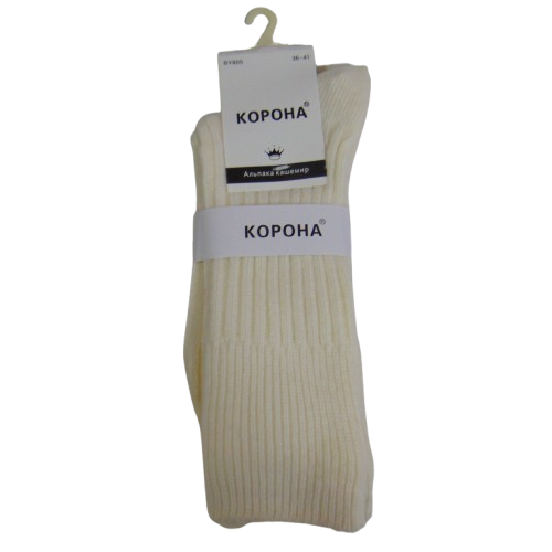 Шкарпетки жін Корона 36-41/37-42 Альпака/Кашемір 90%