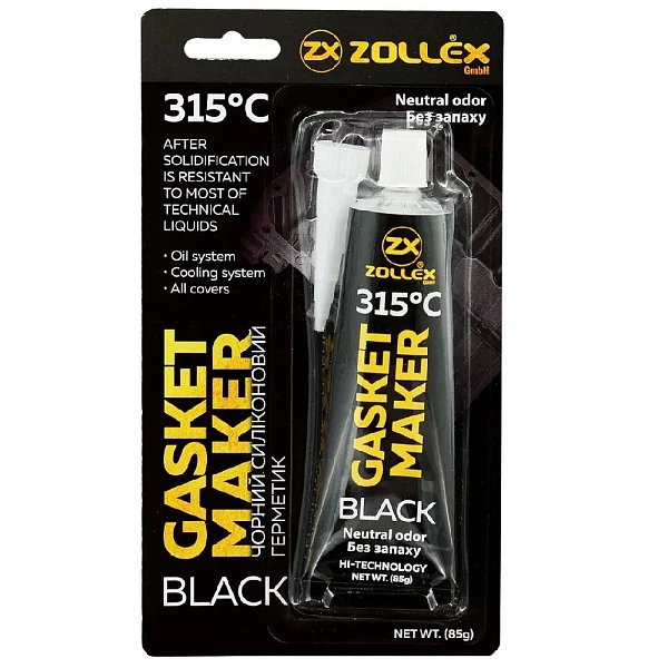 Герметик прокл Чорн 85гр Zollex 15005