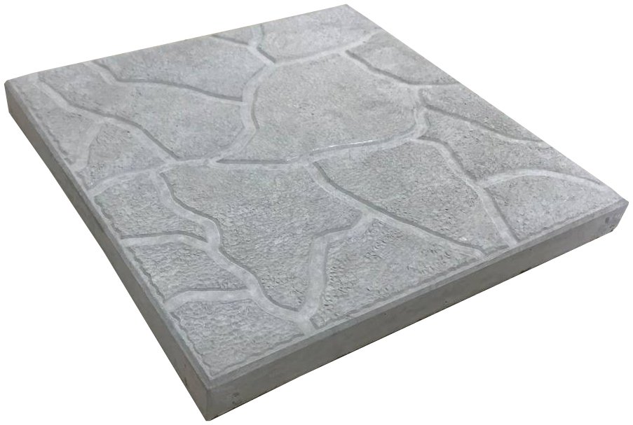 Плитка тротуарна 300*300*30мм Камуфляж cіра (11шт/м²) 2 СОРТ
