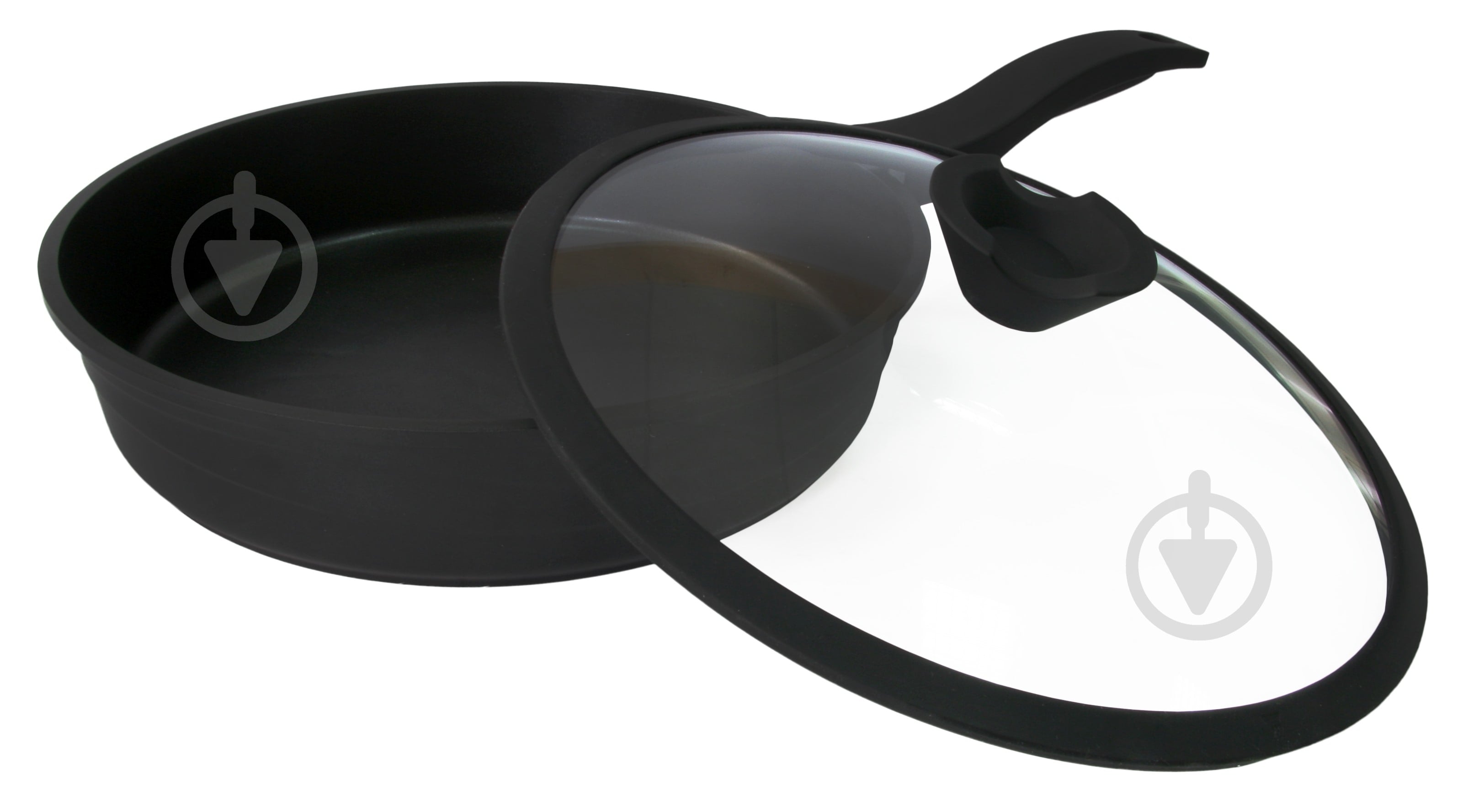Сковорода Lesner Black Pro алюм антиприг 24 см 88374-24