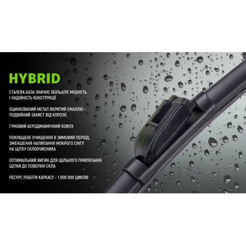 Щітки склоочисника гібридні VOIN 16"-400мм (TPX6M-16") HYBRID — фото 4