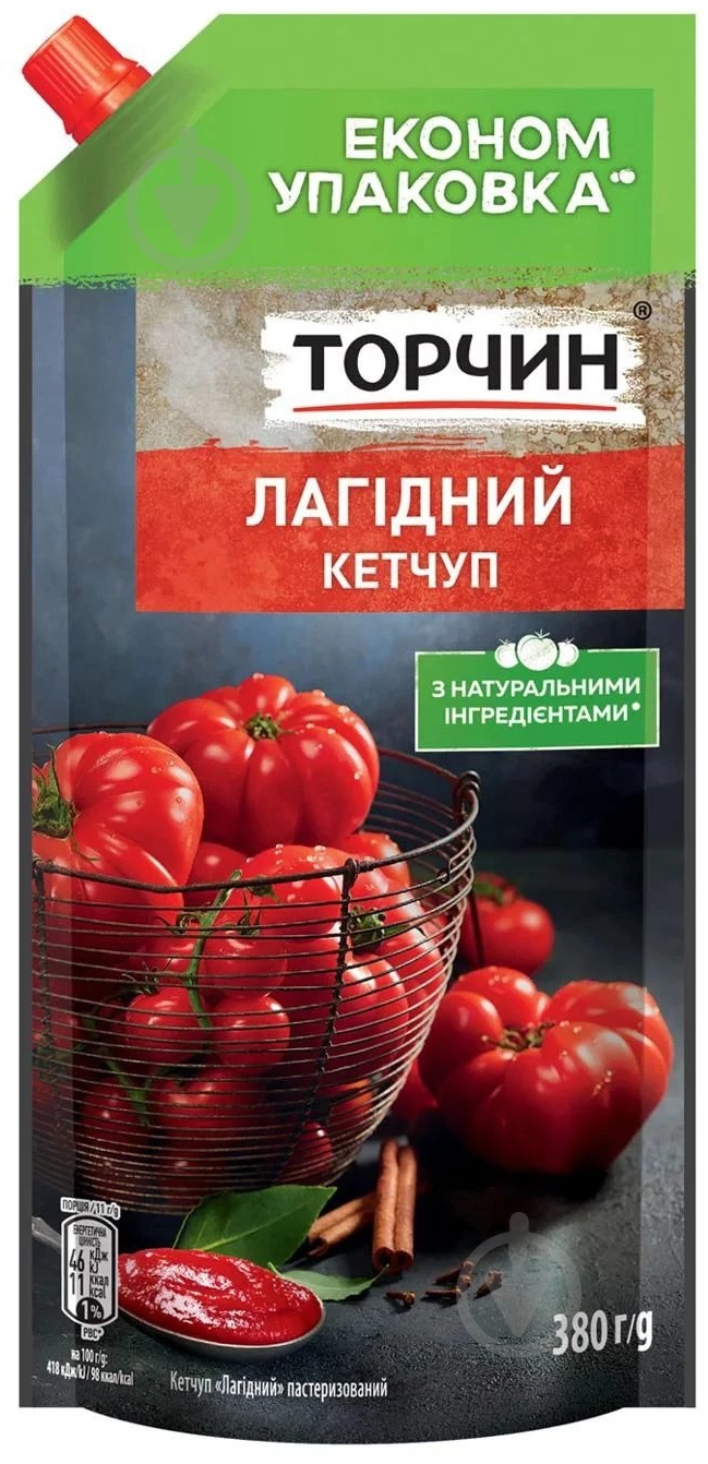 Кетчуп Торчин Лагідний 380гр