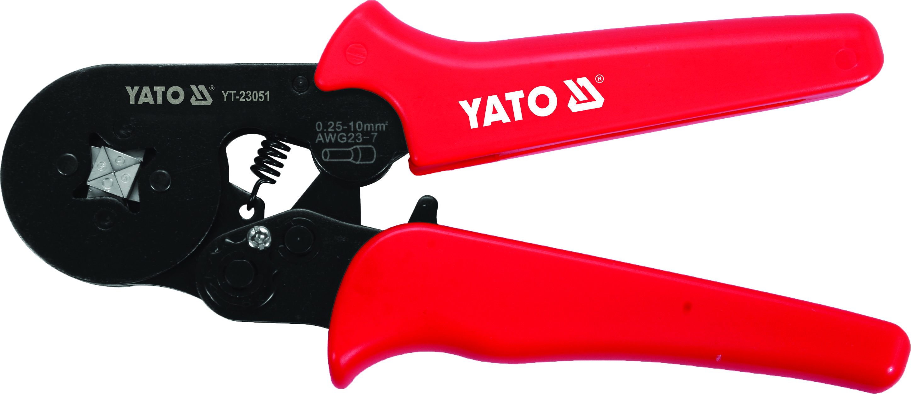 Кліщі для обтискання і зачистки проводів Yato, L= 175 мм, AWG 23-7; 0,25-10 мм²