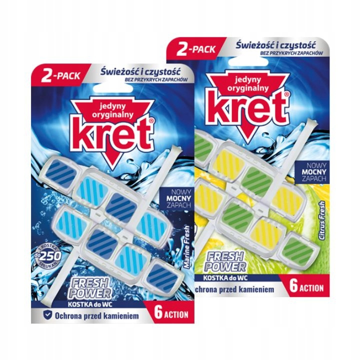 KRET блок д/унітазу Citrus Fresh 2*40гр