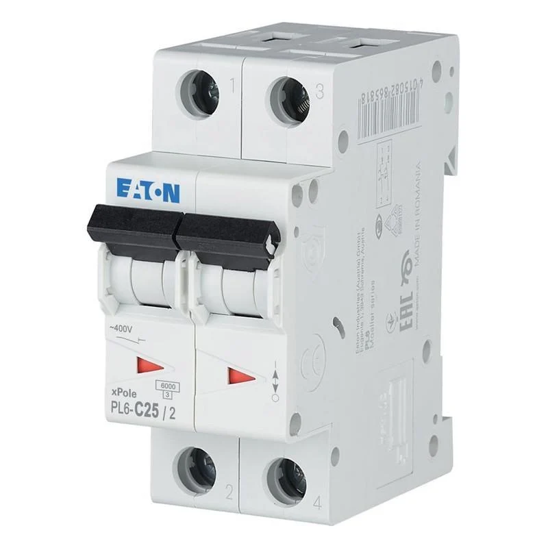 Вимикач автоматичний EATON HL-C25/2 2п 25А 6шт/уп