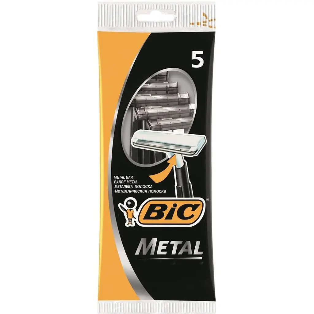 Чоловічий станок BIC Метал, 5 шт