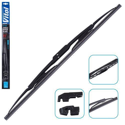 Щітка склоочисника каркасна Vitol EXO 19" (480 мм — фото 2